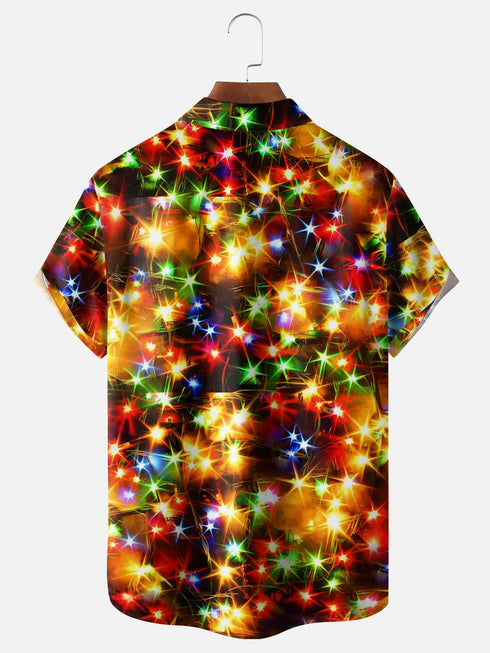 Men's Christmas Funny Graphic Short Sleeve Hawaiian Shirt